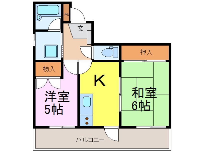 間取図 アタゴ荘