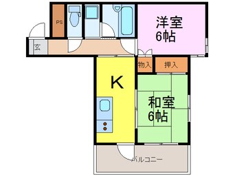 間取図 アタゴ荘