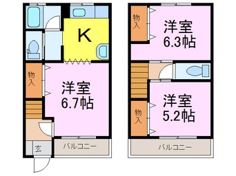 間取図 エンゼルハイツ諸川B