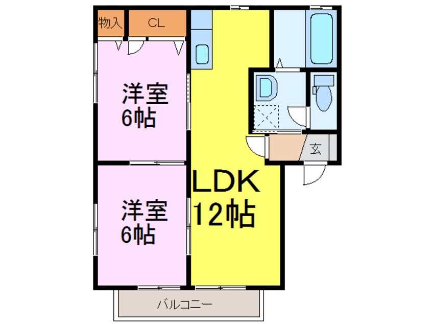 間取図 ヴェル・コモド