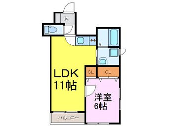 間取図 アサイセントラルビル