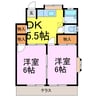 ハイツB.S.Ⅰ総和C 2DKの間取り