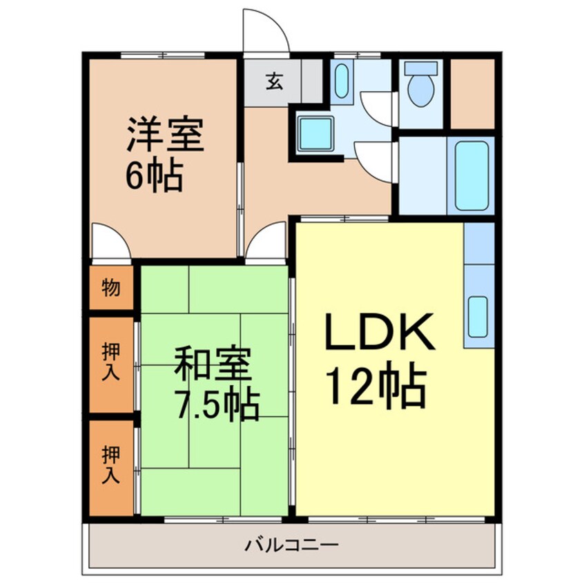 間取図 スワシルクハイツ