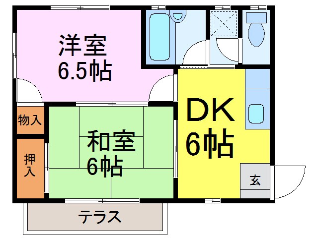 間取り図 コーポハセガワＣ