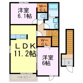 間取図 ソレイユ　アルカンシェル