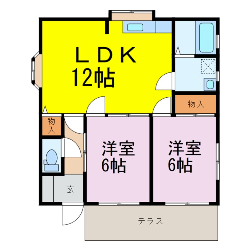 間取図 ウエストキャビン