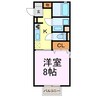 ラリュール 1Kの間取り