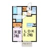 ラリュール 1LDKの間取り