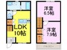 フォレシャルマンＣ 2LDKの間取り