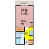 シティアⅡ 1Kの間取り
