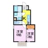 セントラル住吉 2Kの間取り
