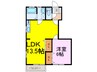オークヴィレッジＤ 1LDKの間取り