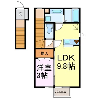 間取図 クラージュＨＩＮＡＴＡ