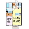 サンセールＣ・Ｄ 1LDKの間取り