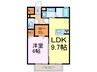 アルトゥーラ 1LDKの間取り