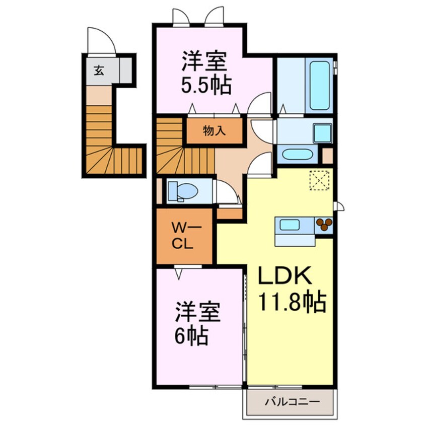 間取図 ル・シエルＢ