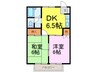 コーポハピネス 2DKの間取り