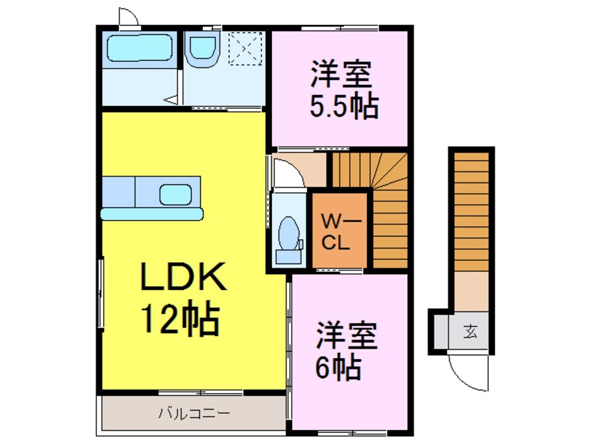 間取図 パラソインテルノＧ