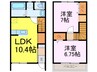 未来人 2LDKの間取り