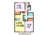 リーベンⅠ 2LDKの間取り