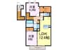 リーベンⅠ 2LDKの間取り