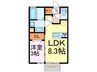 グリーンヴィレッジ 1LDKの間取り