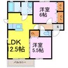 ヴィーガ 2LDKの間取り