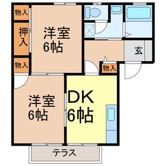 間取図 フラワーガーデンＡ