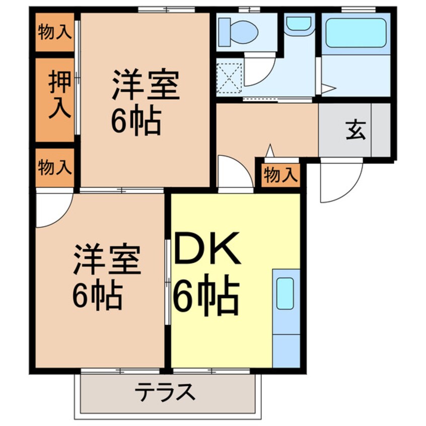 間取図 フラワーガーデンＡ