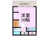 リヴェールビル 1Rの間取り