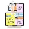 グランツ 2LDKの間取り