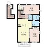 グリーンフォレスト 2LDKの間取り
