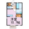 アネックス古河 1Rの間取り