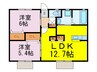 プラムタウン古河 2LDKの間取り