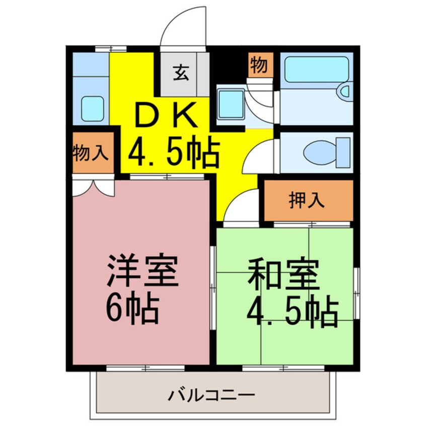 間取図 グランハイツストウⅡ