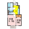 ショコラＡ 2Kの間取り