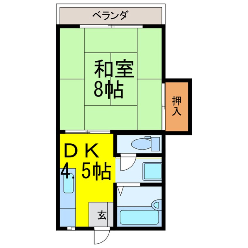 間取図 ダイワハイツ下辺見