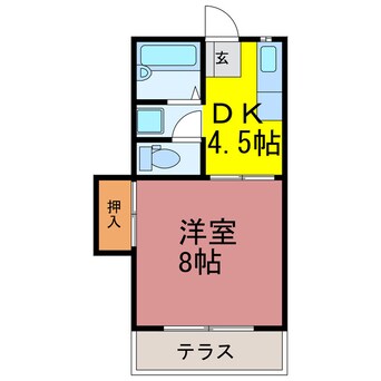 間取図 ダイワハイツ下辺見