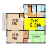スパニッシュガーデンD 3DKの間取り