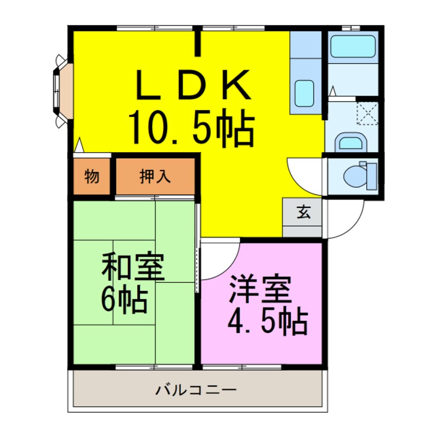 間取図 サンビレッジＮ　Ｂ棟