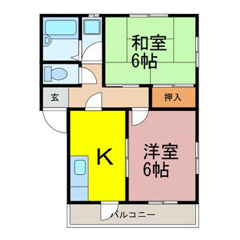 間取図 ミルキーコーポ