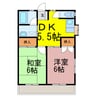 みすみコーポA 2DKの間取り