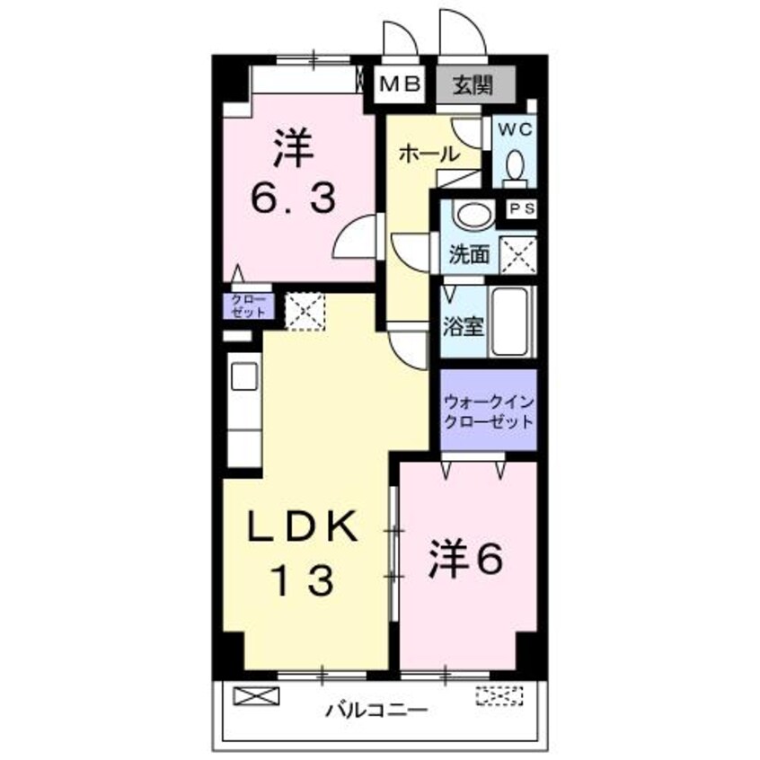 間取図 あかやま参番館