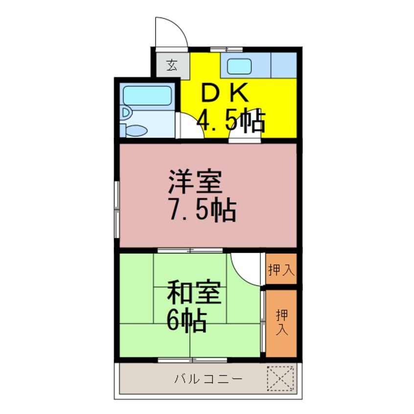 間取図 スズキハイツ