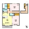 リドレーノアⅢ 2LDKの間取り