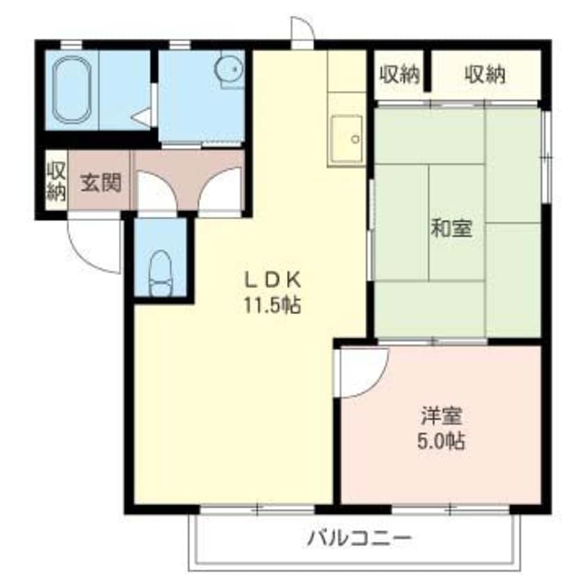 間取図 アムールＡ
