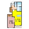 グローリィ・ヒルズ　Ｍ 1LDKの間取り