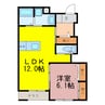 マーガレット・ヒルズ 1LDKの間取り