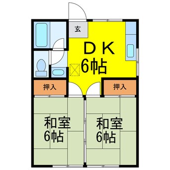 間取図 コーポ阿香坂