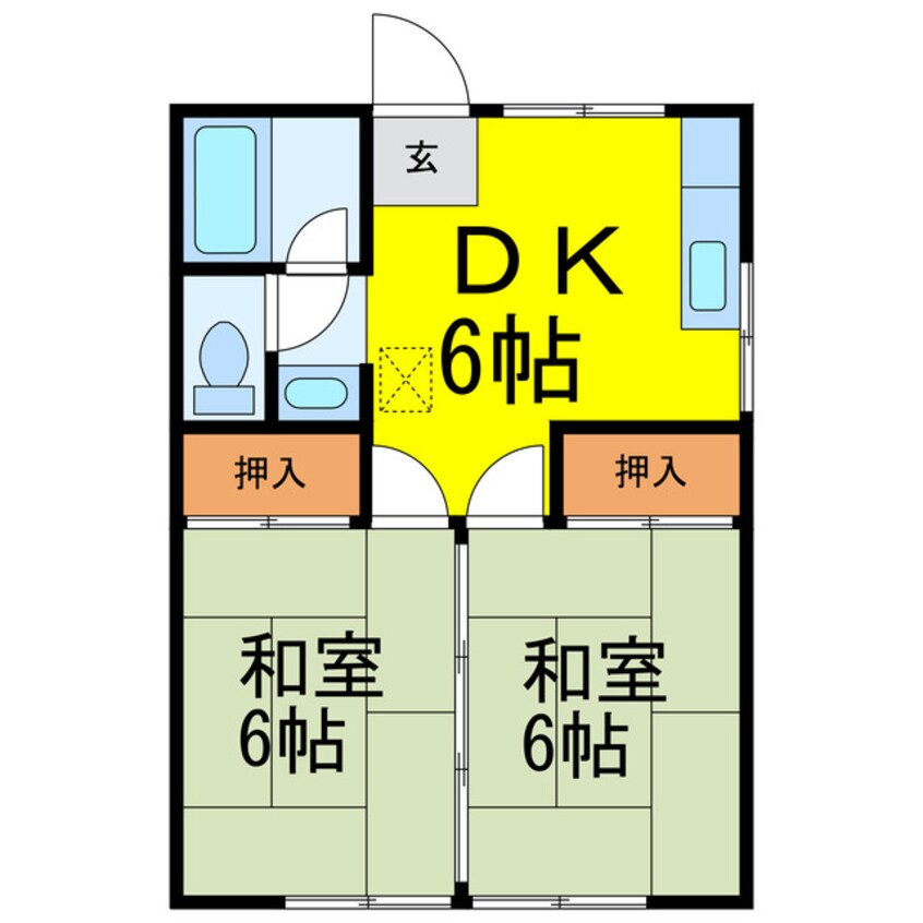 間取図 コーポ阿香坂